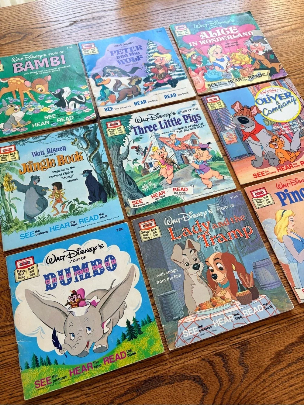 VTG Disney Classic set of 9 Storybook Set — from the 70’s and 80’s